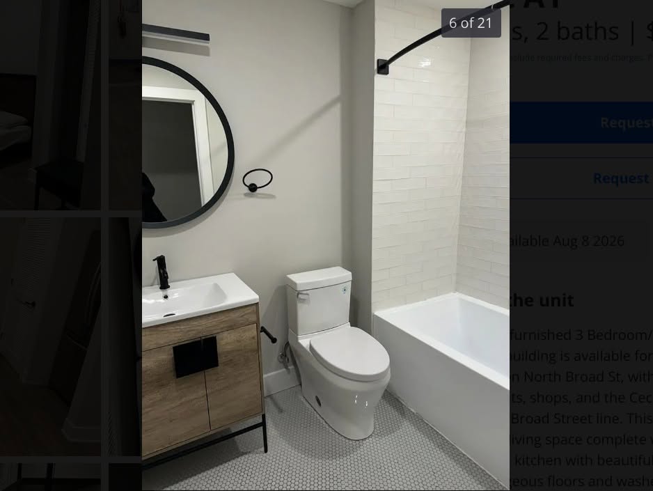 Room in shared apartment near Temple University